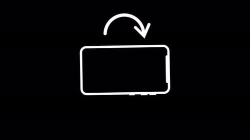 Animação 2d de rotação do telefone