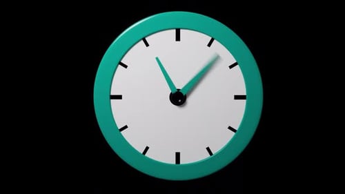 Uhr mit beweglichen Zeigern