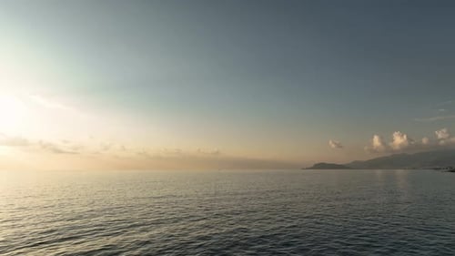 Fishing Boats Coming Back to the Harbour at Sunset