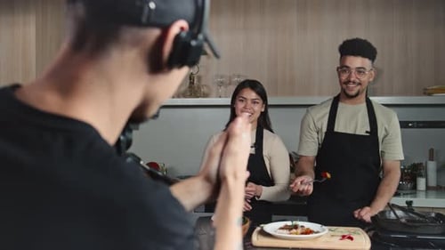 Cooking Show Filmed in a Kitchen