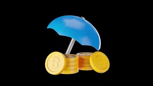 Bitcoin Insurance 3D Animation | Alpha Channel