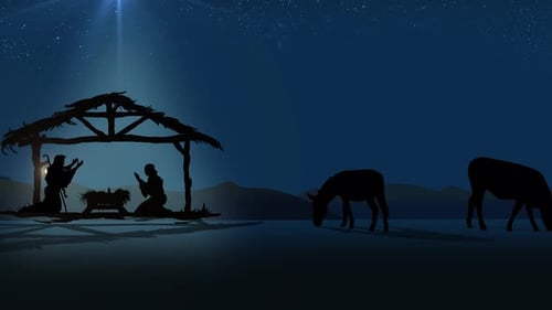 Cenário de nascimento de Jesus