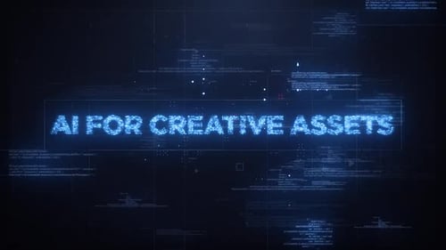 Futuristic Digital Text Reveal with Code Background