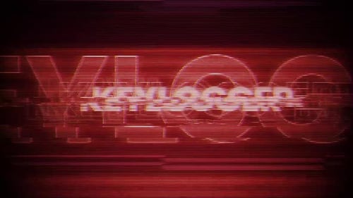 Keylogger Word Vhs Effect On Digital Screen Message