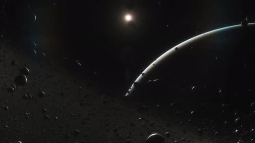 Deep Space Travel Through Asteroid Rings with Distant Sun