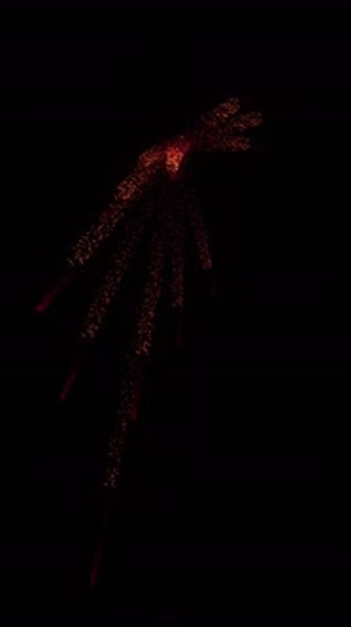 Abstract Red Particle Blast Motion Background