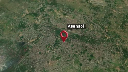 Asansol City Map Zoom (India) from Space to Earth