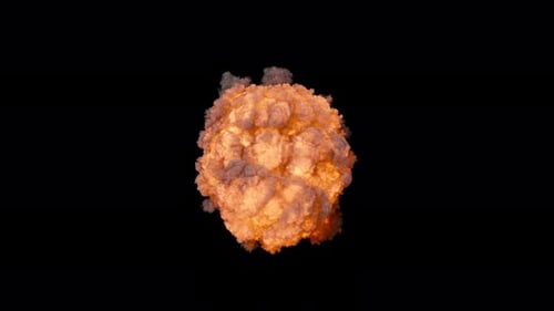 Große Explosion, Ansicht von oben 1