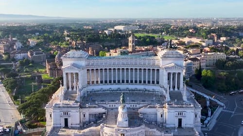 Venice Square At Rome In Lazio Italy.