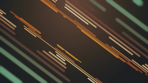 Warm Retro Stripes Abstract Background