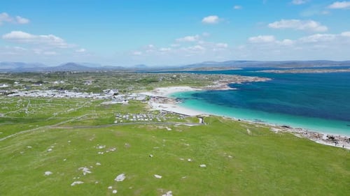 Errisbeg Beach is a stunning stretch of coastline located in County Mayo, Ireland. It is part of the