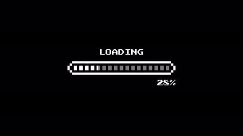 Pixelated Loading Bar Progress Animation