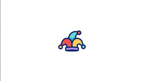 Animiertes Symbol mit Jester Hat