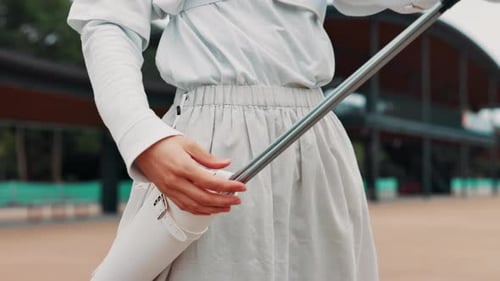 Kyudo, arrows and archery with person for sports, hunting and shooting target for martial arts