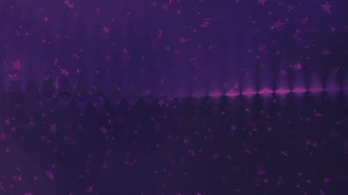 Shimmering Purple Star Particles Celebration Loop Background