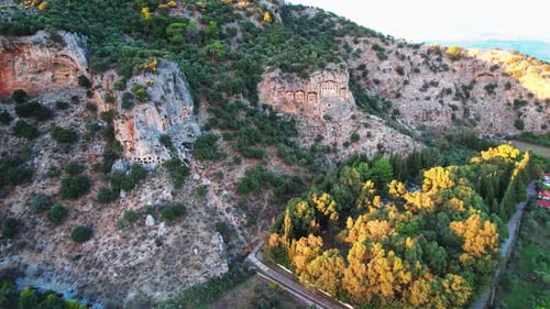 Turkey Mugla Kaunos Ancient City Full HD Drone