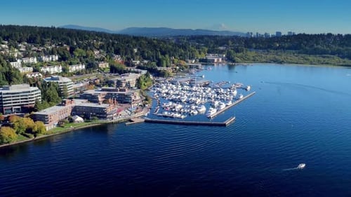 Le port de Seattle par Drone Aérien Active