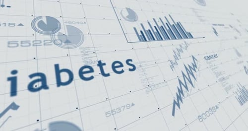 Animated Medical Data Charts and Health Statistics Infographic