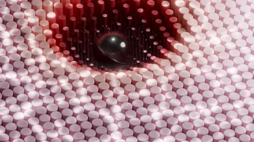 Wavy Geometric 3d Loop Animation