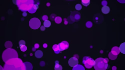 Purple Pink Abstract Floating Bokeh Lights Loop