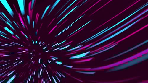Futuristic Neon Light Trails Motion Background