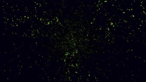 Running In Space Hypnotic Vj Loop Background Green Version 4 K 50 Fps
