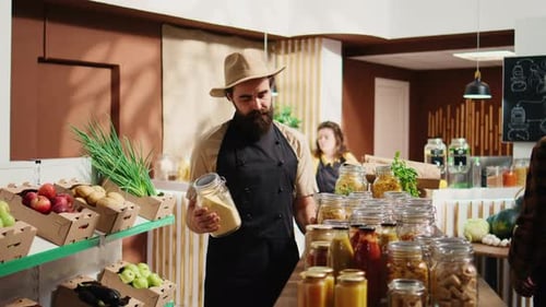 Portrait of Zero Waste Food Shop Vendor