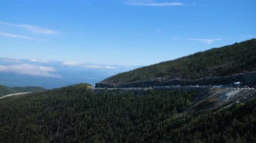 Side of Mountain, Wilderness, Sky Behind Active