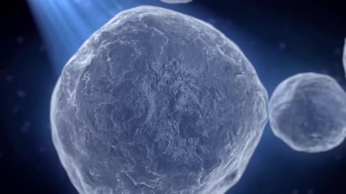 Abstract Textured Organic Particles Floating Background Animation