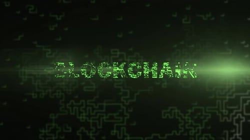 Futuristic Circuit Board Text Reveal Animation