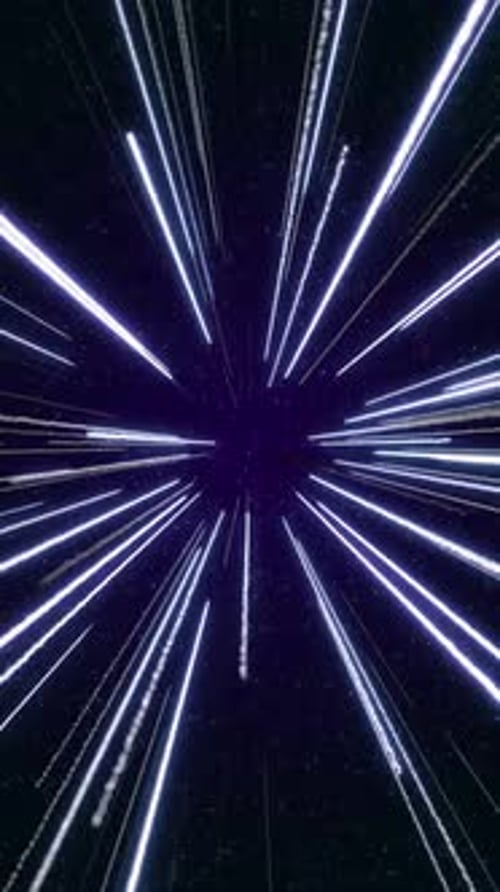 Futuristic Hyperspace Light Speed Warp Animation