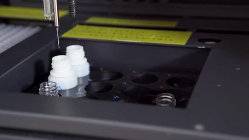 Lab Machine Conducts Scientific Testing