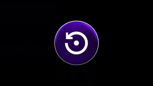 Modern 3D Spinning Refresh Icon Button