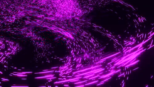 Abstract Neon Particles Flowing Background Loop