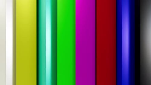 3D Animated Colorbars 4k