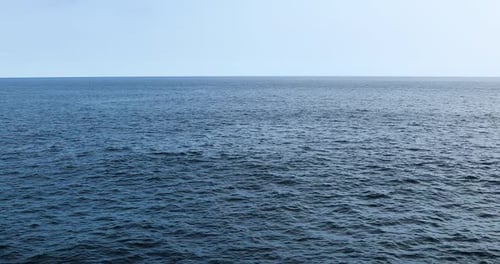Une vue calme et paisible sur l'océan bleu infini