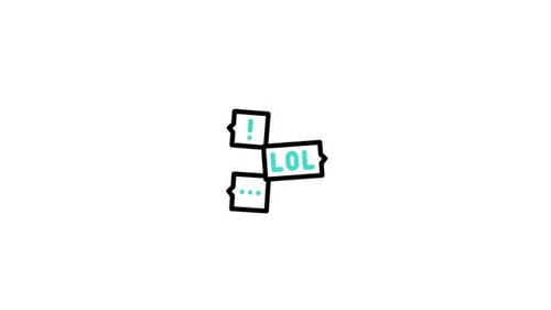 Animiertes Meme-Symbol