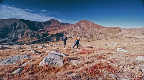 Hiking in the Pyrenees with Stunning Mountain Views During Autumn