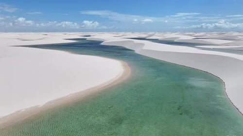 Lencois Maranhenses At Barreirinhas In Maranhao Brazil Northeastern.