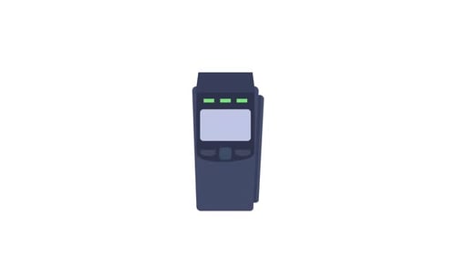 Flat Design Payment Terminal Animation with Printing Receipt