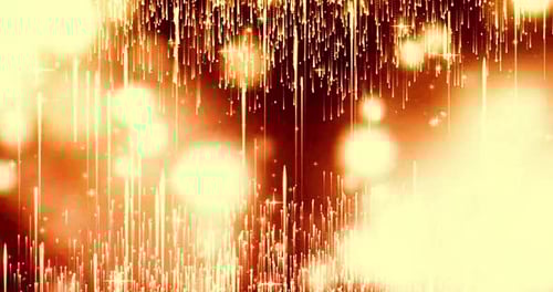 Golden Rain of Celebration. A mesmerizing abstract background with a cascade of golden sparkles