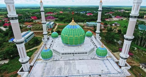 MAMIC Rokan Hulu, 11 November 2016, Aerial view of the grandeur of the National Islamic Center Grand