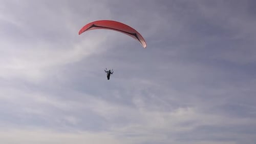 Gleitschirm im Himmel (Slomo)