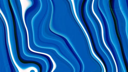 Dynamic Abstract Blue Fluid Waves Seamless Loop Background