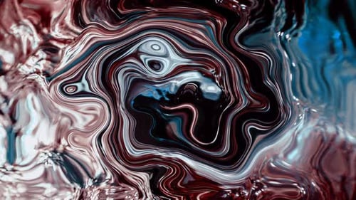 Shimmering Fluid Abstract Liquid Marbling Animation