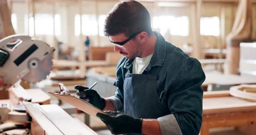 Handyman, notes and woodwork for startup, manufacturing and product construction