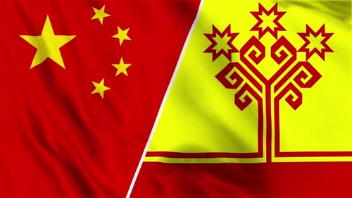 Waving Flags Split Screen Animation