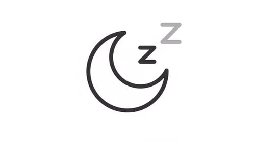 Animation de la ligne d'icônes Sleeping Moon UI