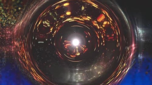 Shiny Different Colors Wormhole Space Animation Background