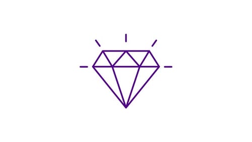 Animiertes Diamantensymbol